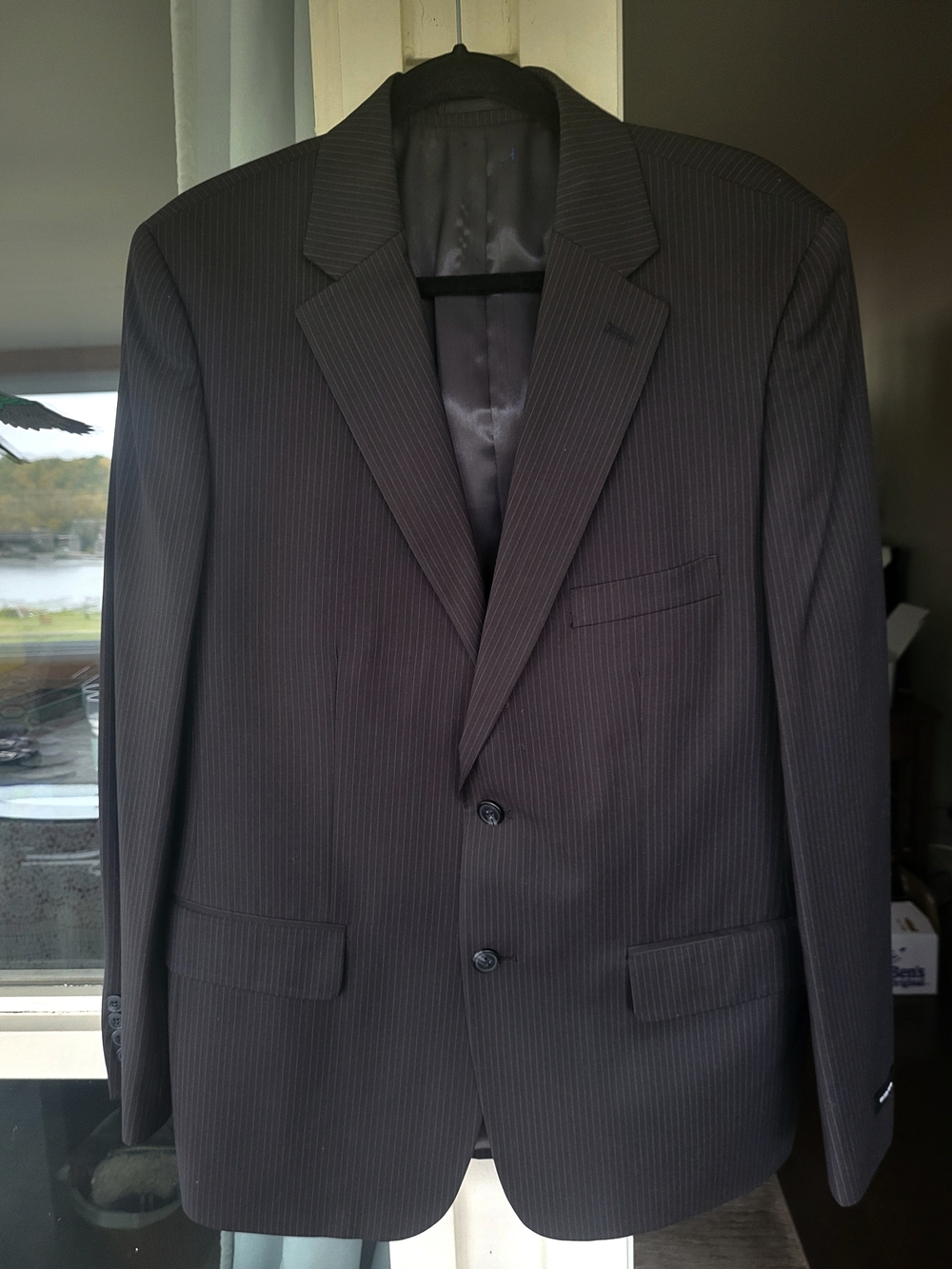 Mens Distinction Bigi Pinstripe Suit Sz 42. Pants Sz 34